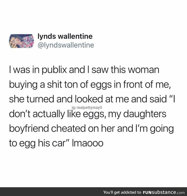 Buying eggs