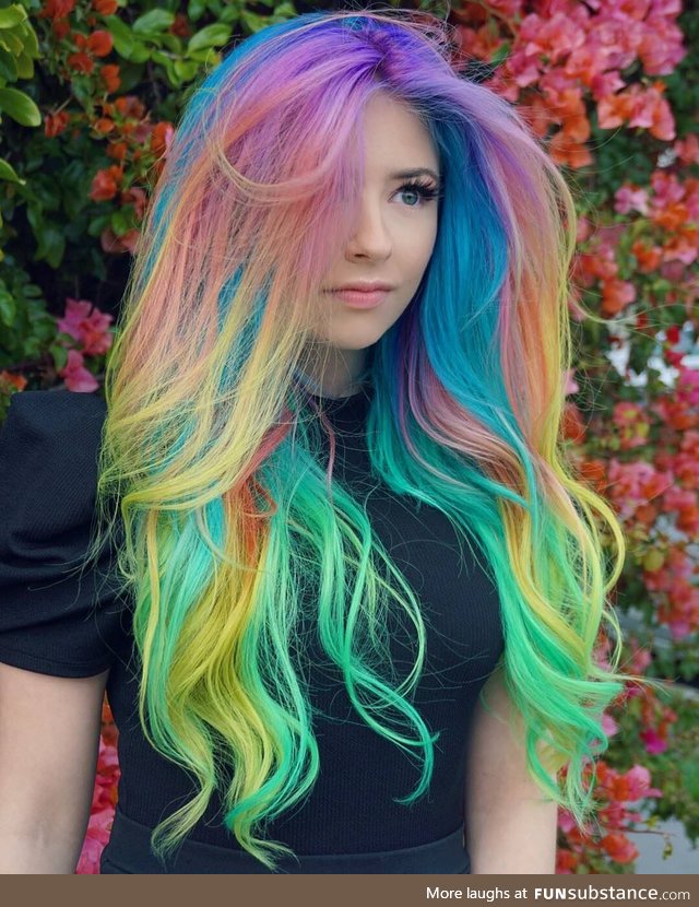 Rainbow hair