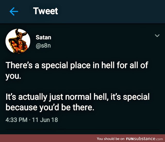 Why is Satan so wholesome???