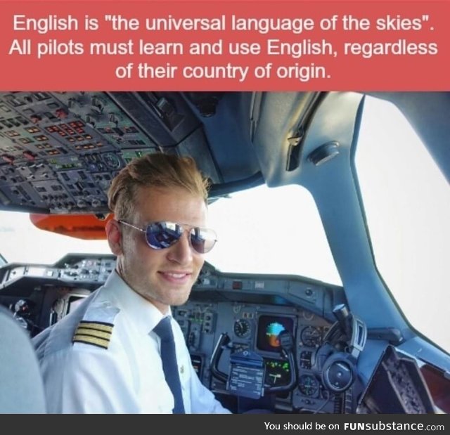 English is the universal language of the skies