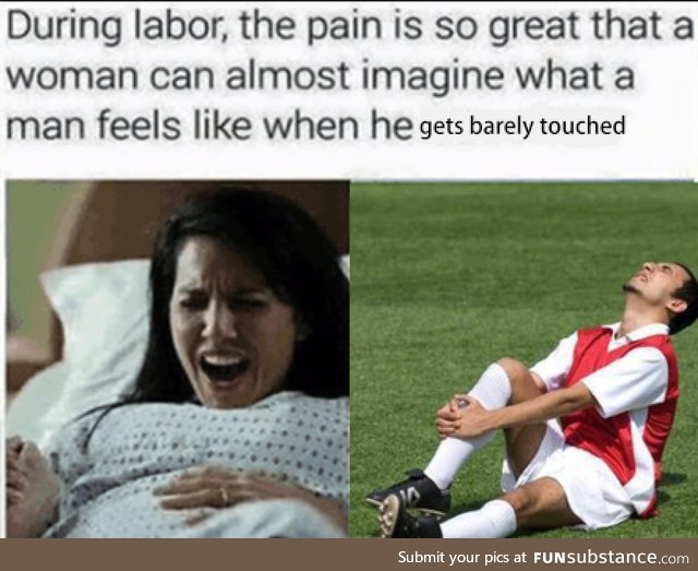 Women in labour can almost imagine this kind of pain