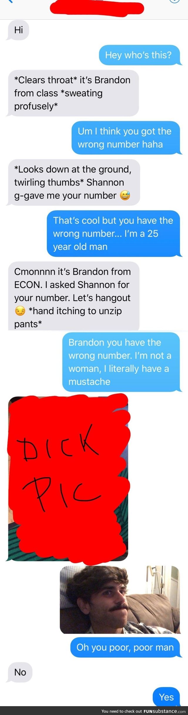 Wrong number