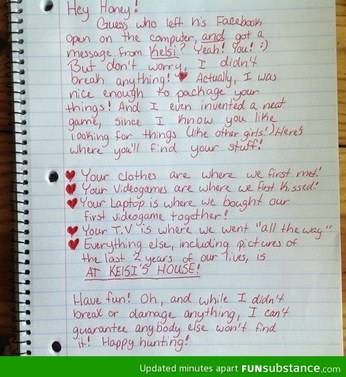 Girl gets revenge on her cheating boyfriend