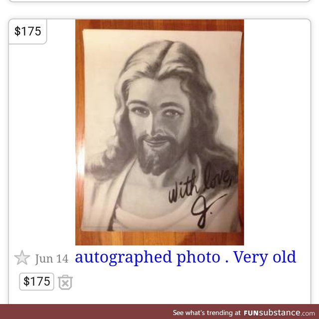 Craigslist - 2000 year old autographed photo!