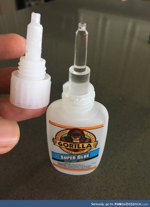 Super glue dried out inside