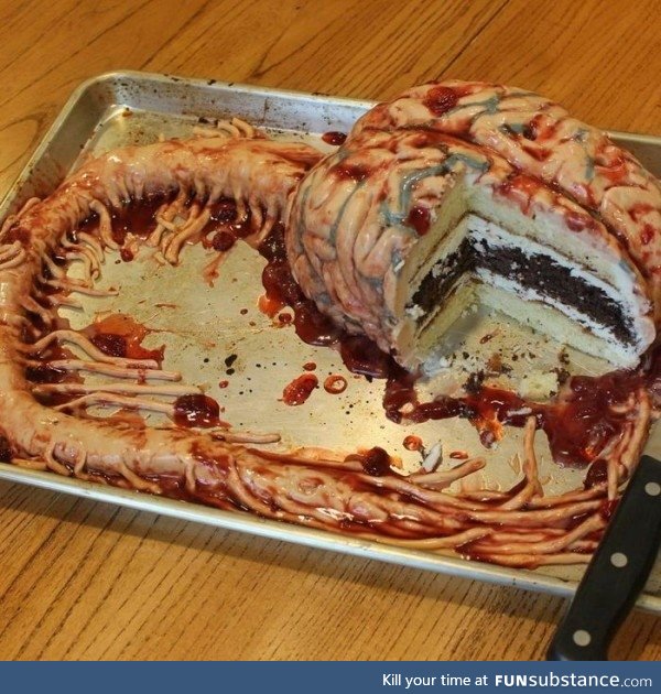 This cake hurts my brain