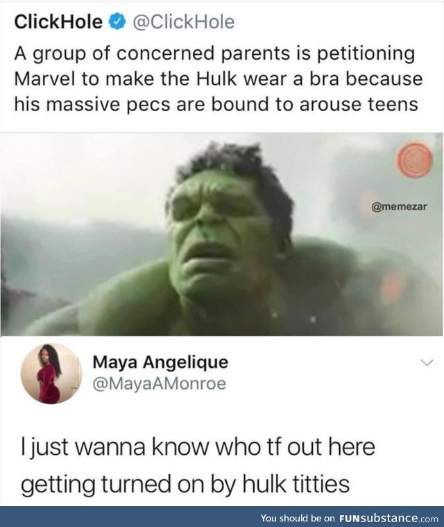 Hulk t*tties