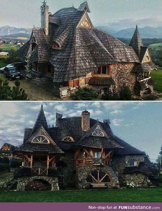 Just a wooden house in Zakopane, Poland