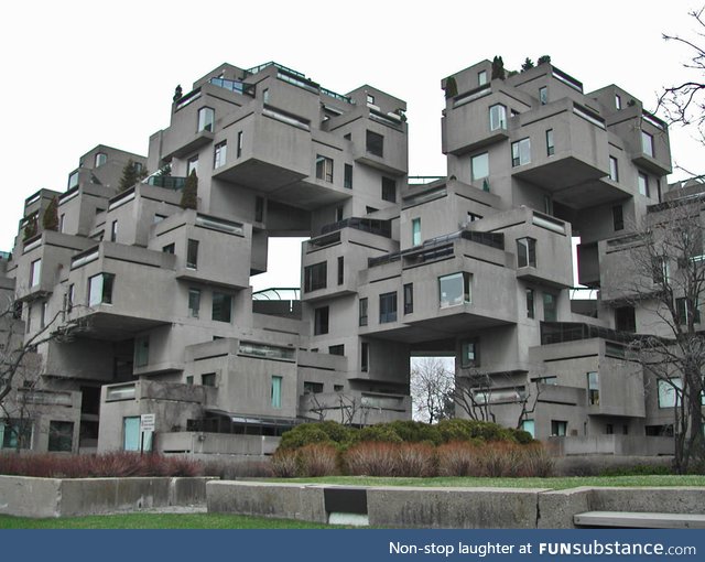 Jigsaw houses, montreal, canada