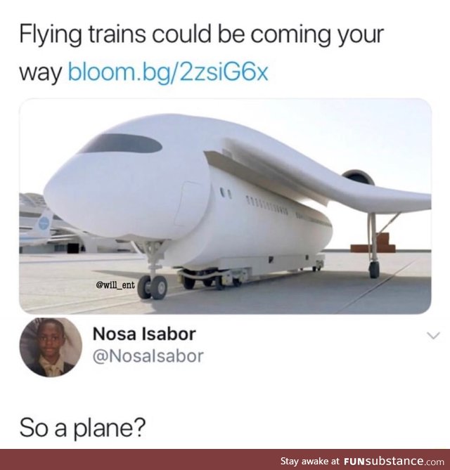 Flying trains