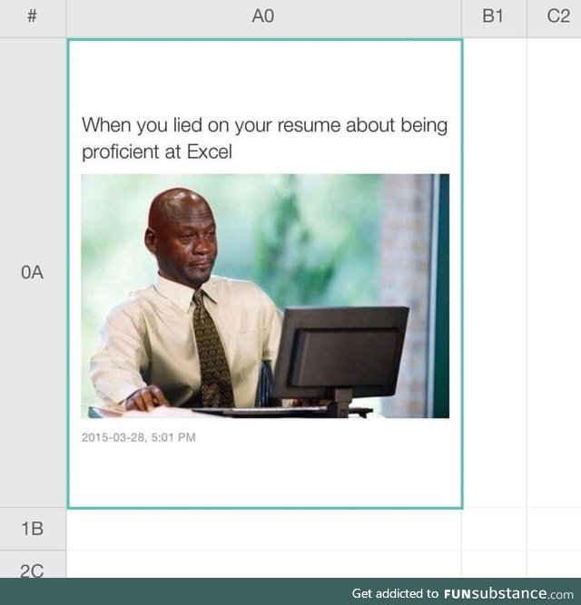 I excel at excel