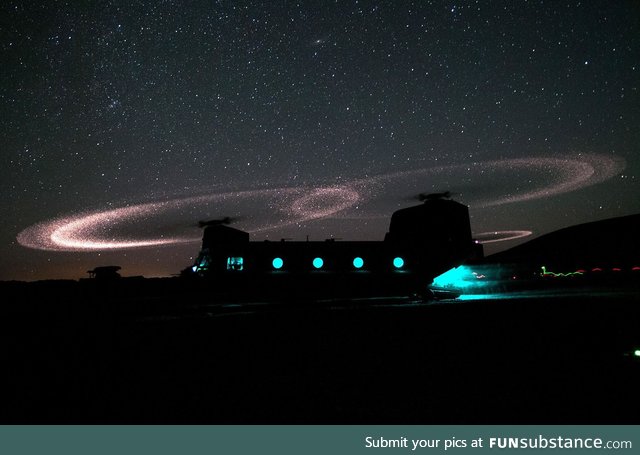 Chinook at night