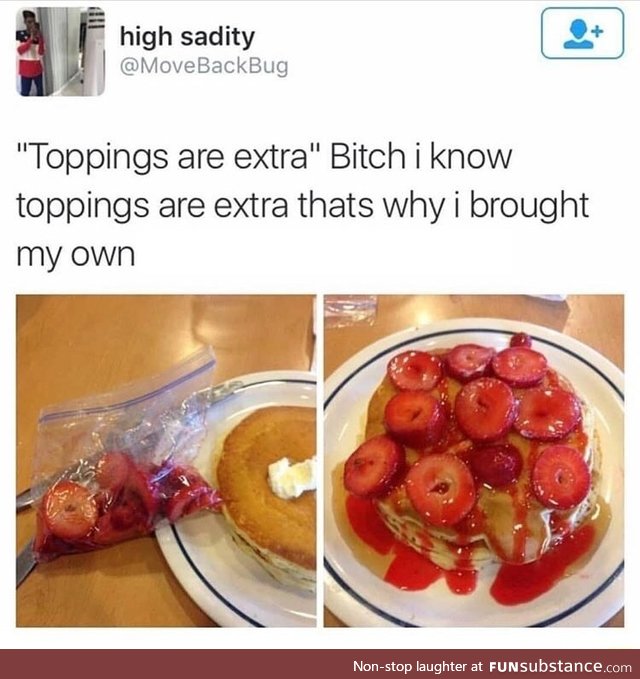 Cheap toppings