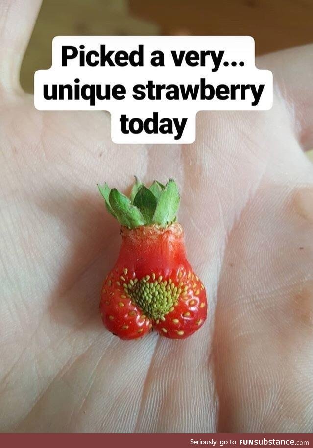 I love eating strawberries