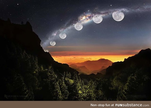 This is the result of the merger of 5000 pictures taken within 48 hours