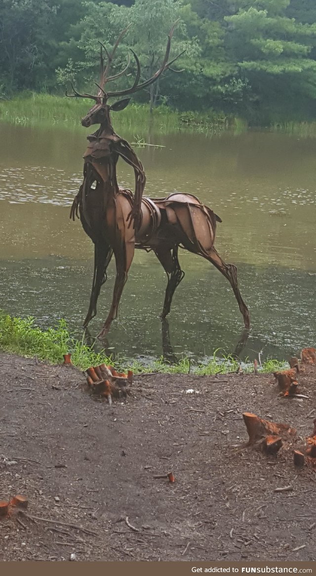 Awesome sculpture in Zenoff park, Steven's Point, WI