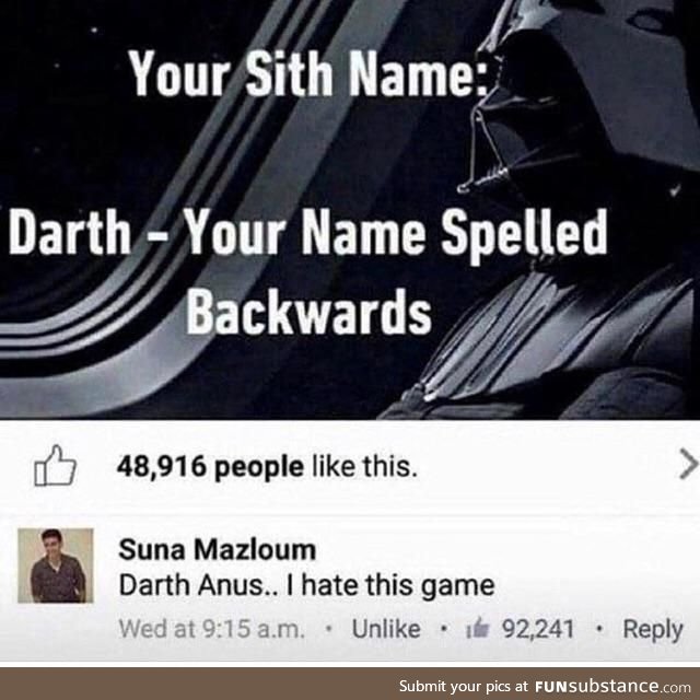 Darth an*s