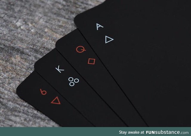 These minimalist playing cards