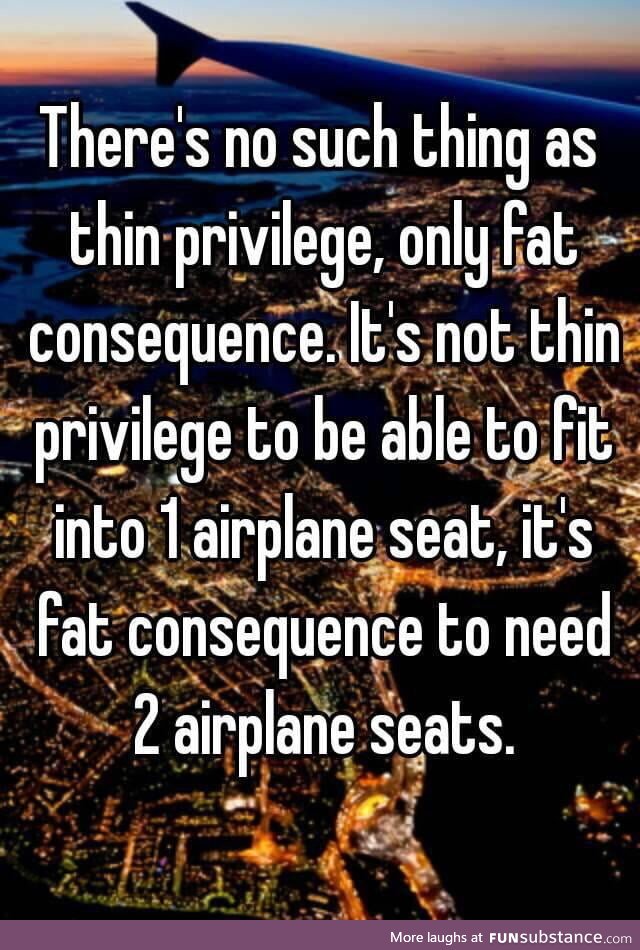 No such thing as thin privilege