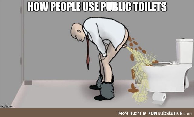 How people use public toilets