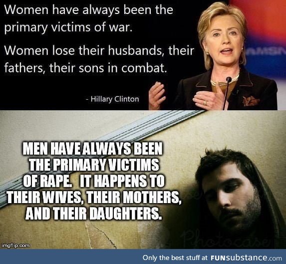 Men are the primary victims of rape