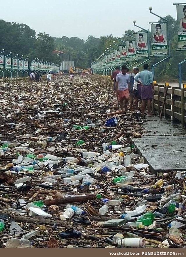 Kerala India, after the flood waters receded. Nature has given back what we put in