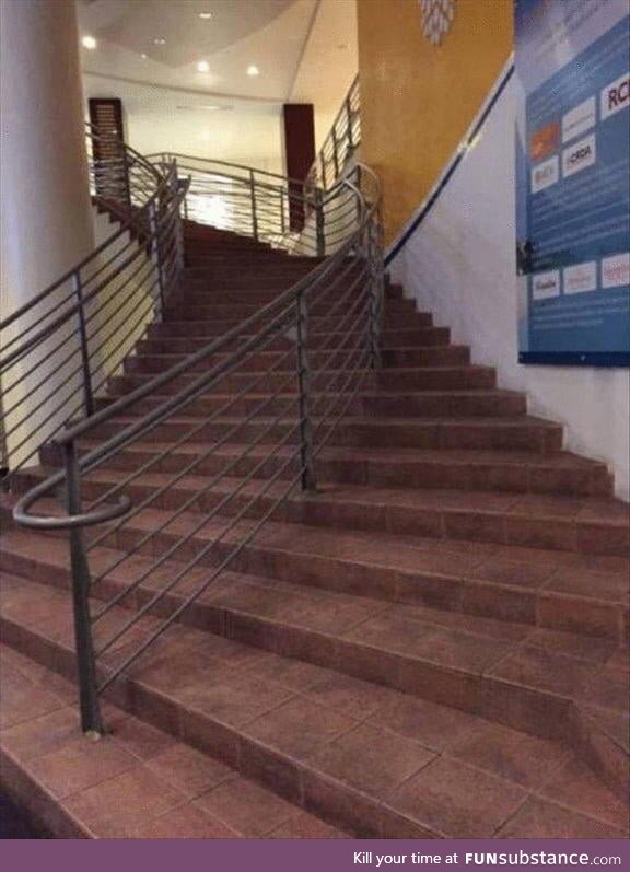 Bet a lot of people get tricked by this staircase