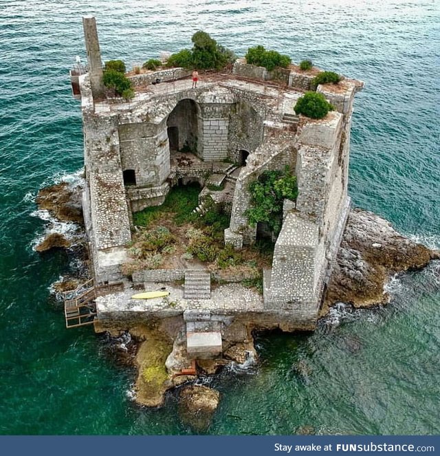 Scola tower, liguria, italy