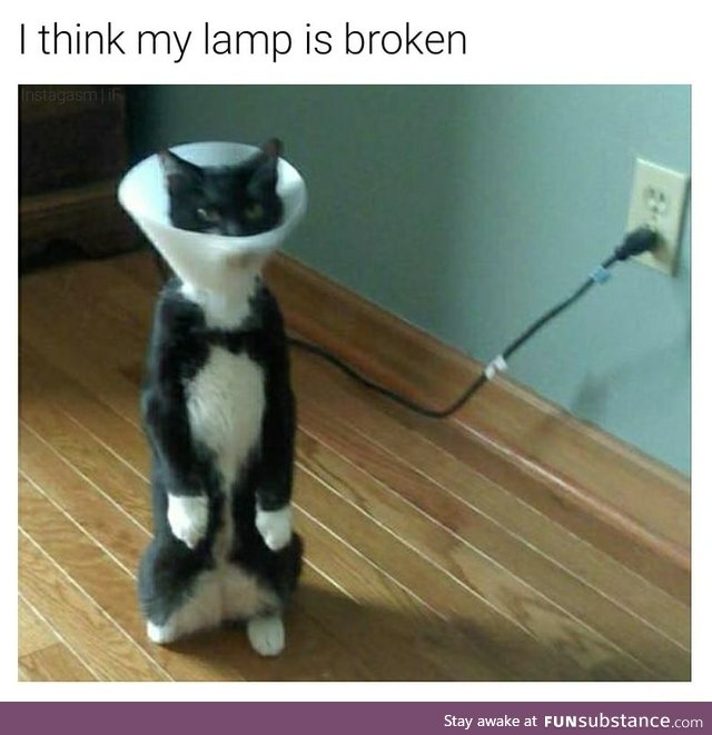 Broken lamp