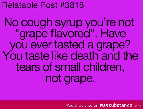 Cough syrups