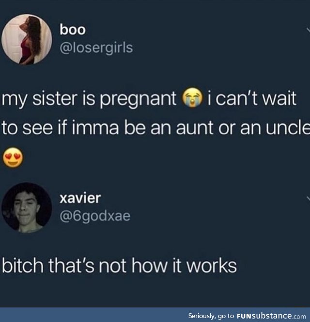 You an uncle now