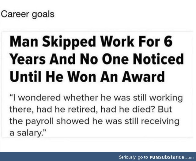 What and how did he got an award tho