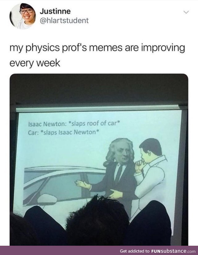 Professor's meme game