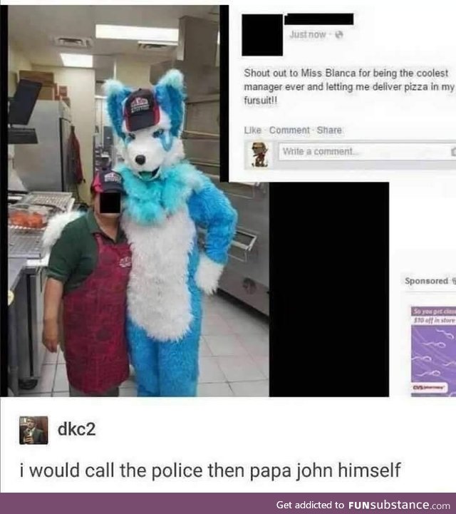 I wanna wear my fursuit to work