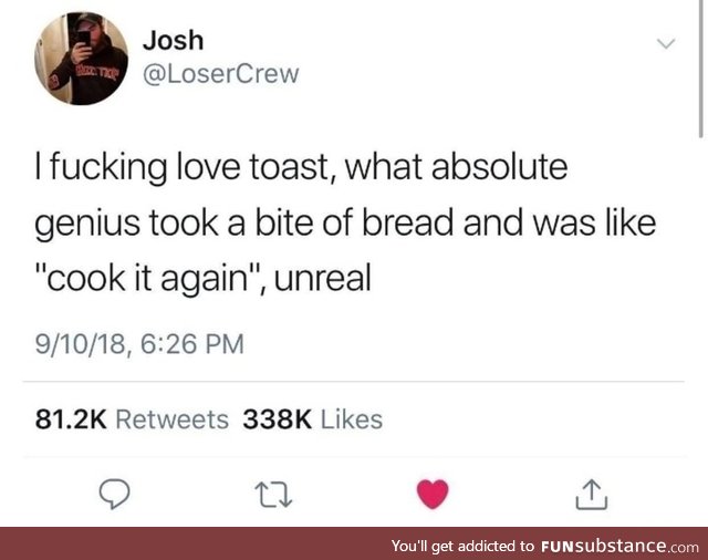 Who invented toast