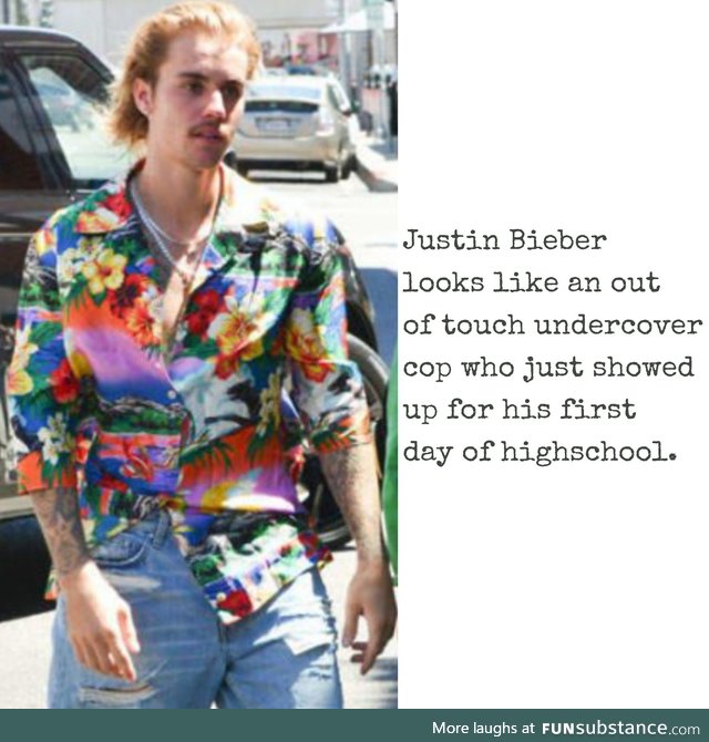 Justin Bieber looks like a criminal sketch on an old episode of unsolved mysteries