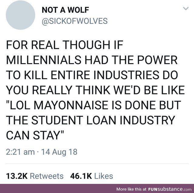 Millenials are destroying industries