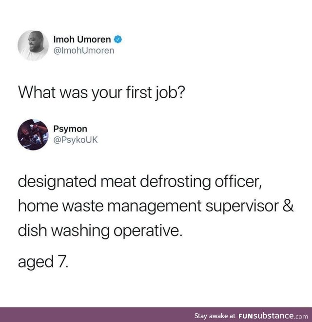 First job