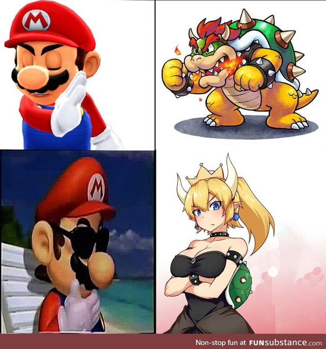 Female anime girl Bowser