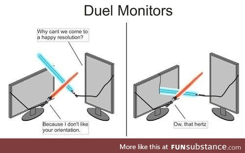 Duel monitors