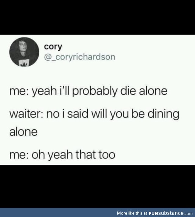 Dying alone