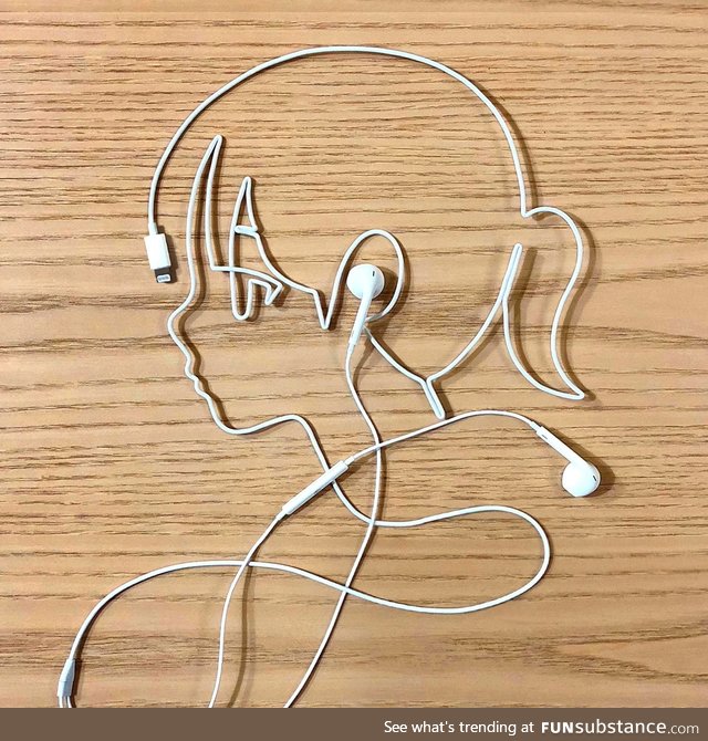 Girl listening to music