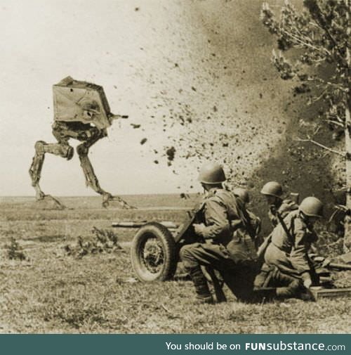 AT-ST Overrunning mortar teams. 1942