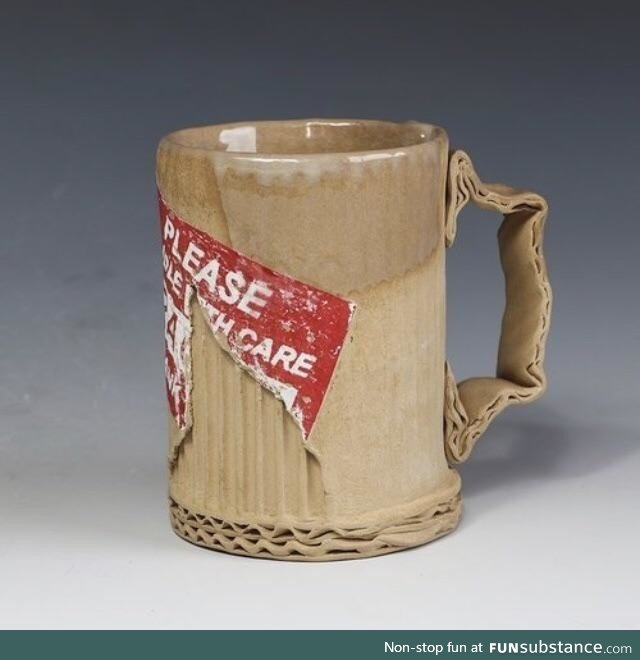 This mug is ceramic