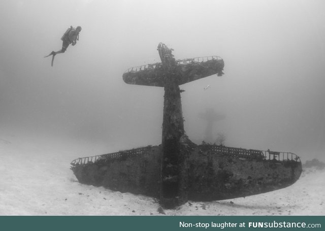 70 year old WW2 plane abandoned at the bottom of the ocean