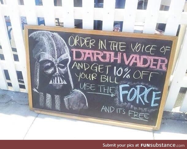 I find your lack of discounts disturbing