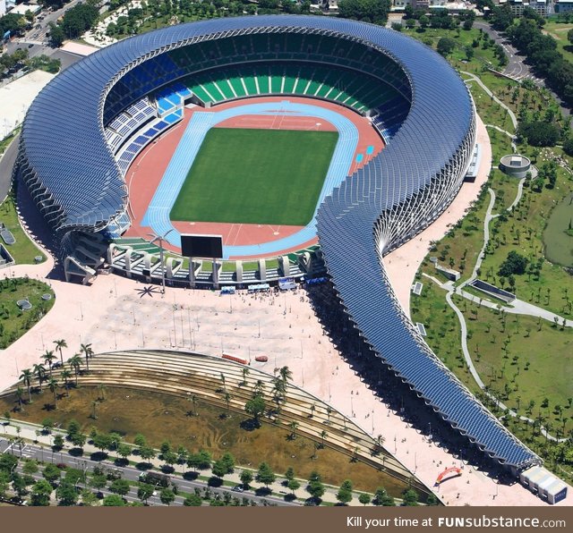 Solar powered stadium