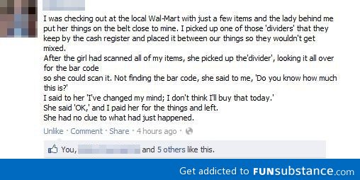 Dumb cashier