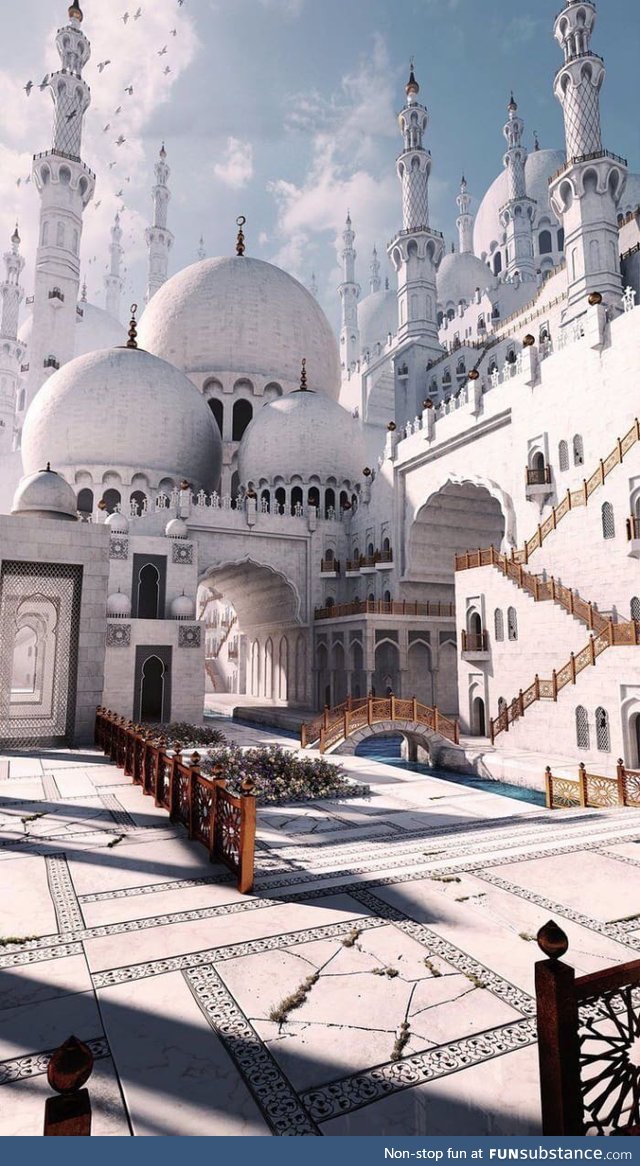 This mosque looks like the White City of Gondor