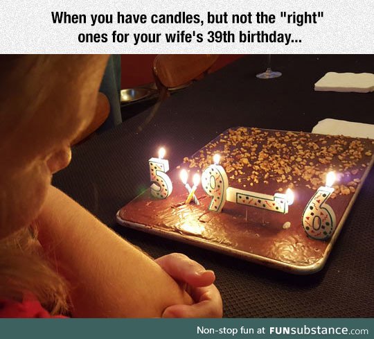 When the candles are not the right ones